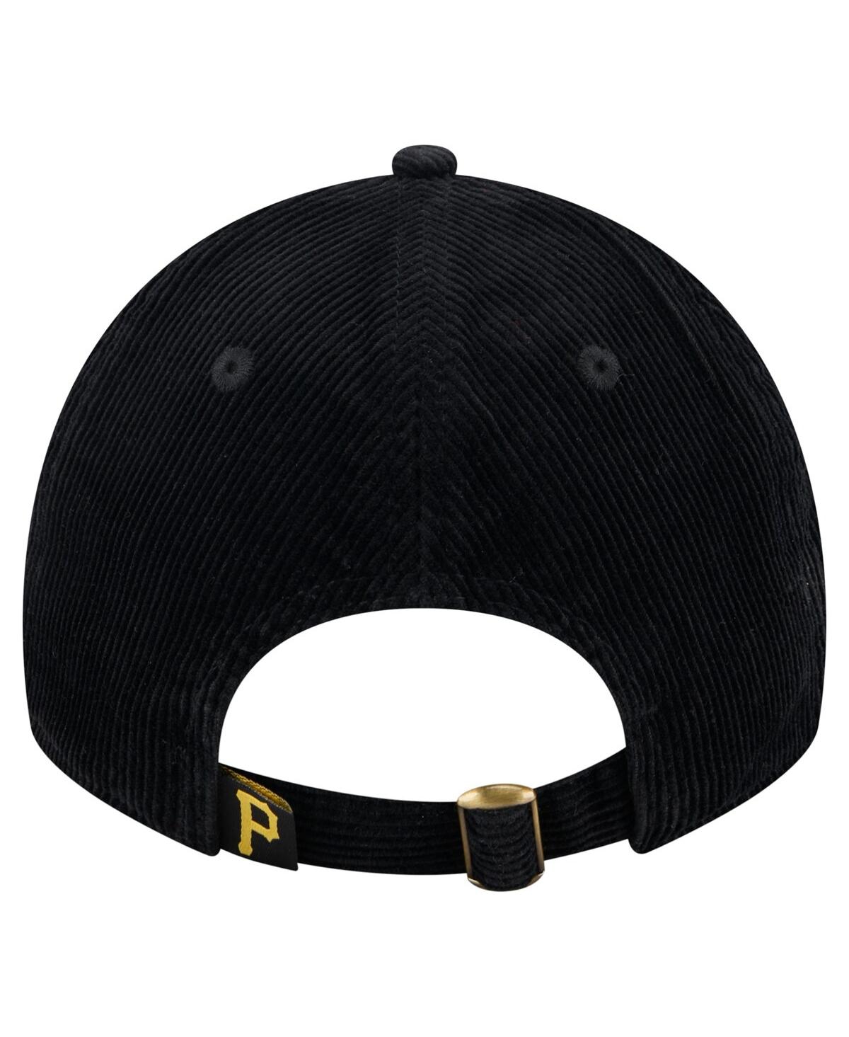 New Era Women's Men's Black Pittsburgh Pirates Corduroy 9twenty Adjustable Hat In Black