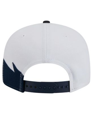 Men's Navy/White Atlanta Braves Jagged 9FIFTY Snapback Hat