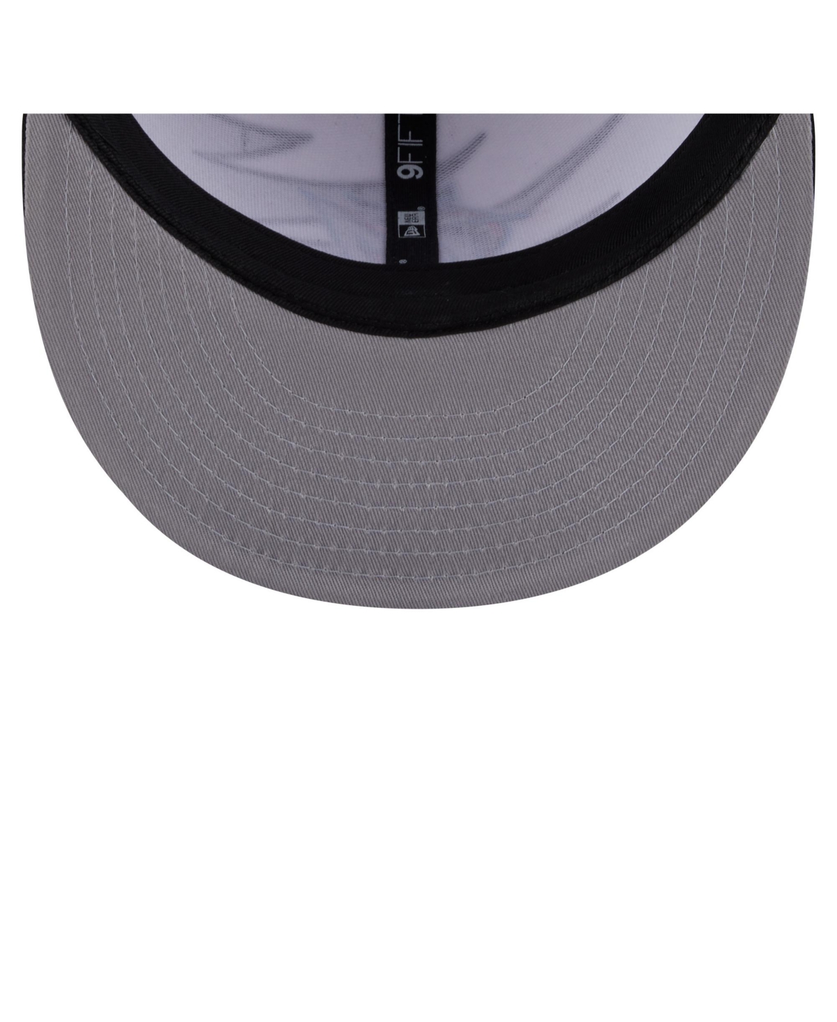 NEW ERA MEN'S BLACK/WHITE MIAMI MARLINS JAGGED 9FIFTY SNAPBACK HAT 