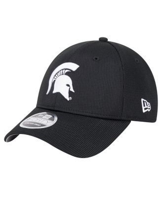 New Era - Men's  Black Michigan State Spartans Pivot 9FORTY Stretch-Snap Adjustable Hat