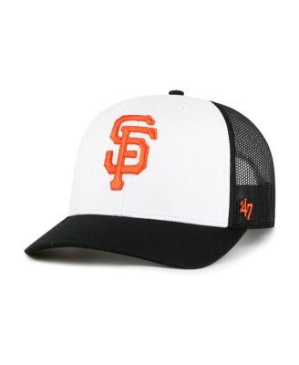 '47 Brand - Men's  White/Black San Francisco Giants Freshman Trucker Adjustable Hat