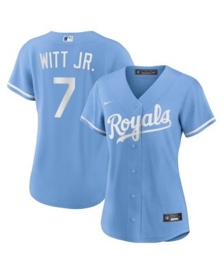 Nike - Women's Bobby Witt Jr. Light Blue Kansas City Royals Alternate Replica Player Jersey