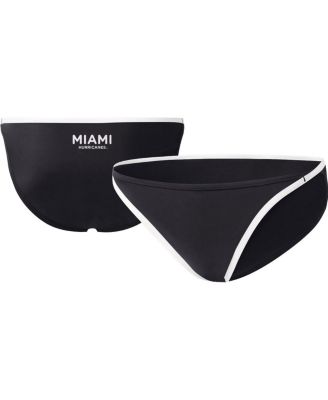 G-III 4Her by Carl Banks - Women's Black Miami Hurricanes Play Action Bikini Bottoms