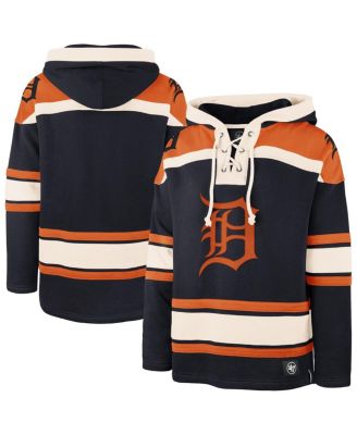 '47 Brand - Men's Navy Detroit Tigers Superior Lacer Pullover Hoodie