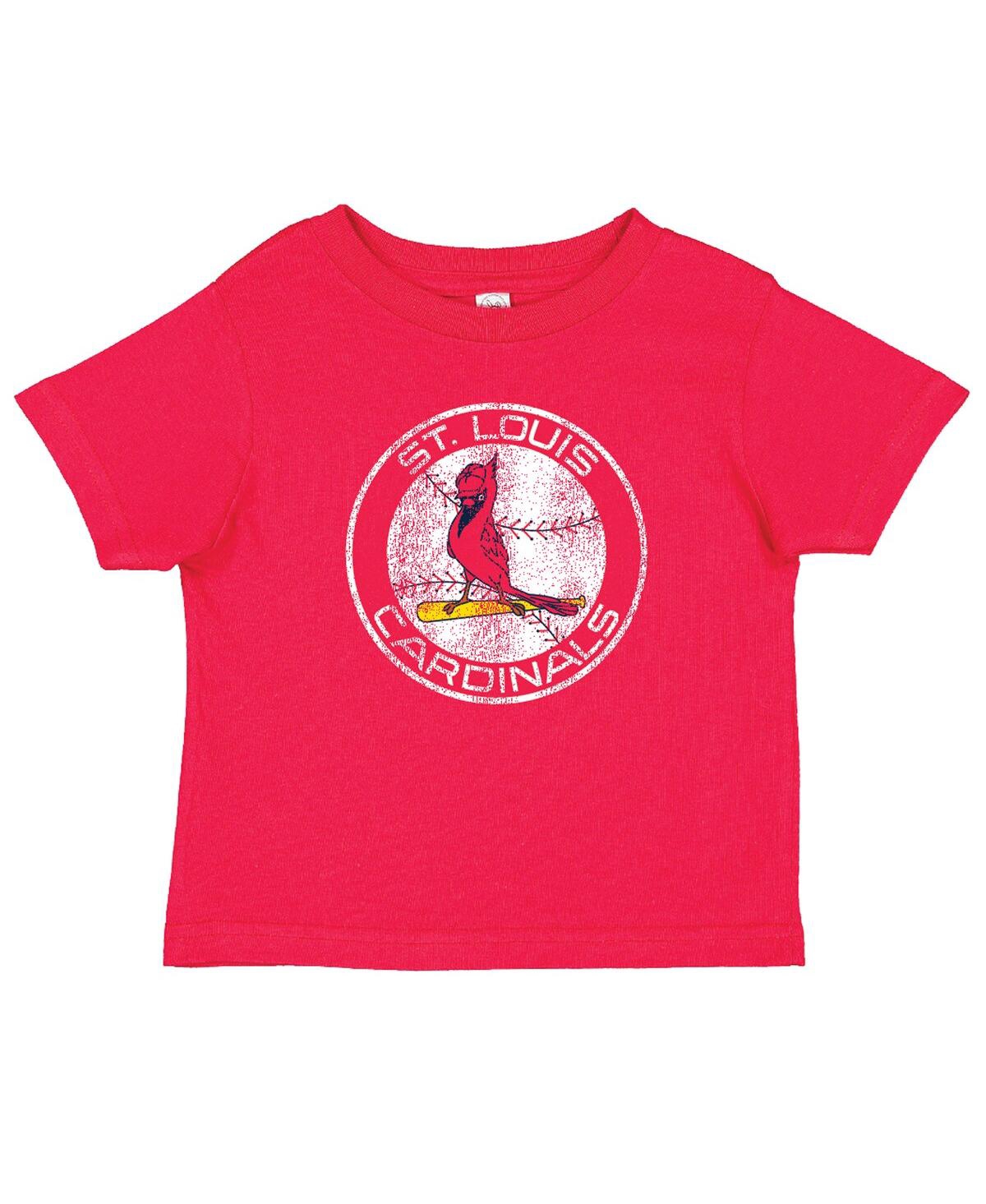 Soft As A Grape Toddler Red/heather Gray St. Louis Cardinals Cooperstown Collection T-shirt, Set Of 2 In Red,heather Gray
