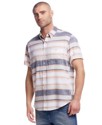 Men's Twill Stripe Button-Down Shirt