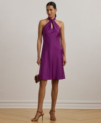 【Lauren Ralph Lauren】Charmeuse Sleeveless Cocktail Dress Charmeuse Sleeveless Cocktail Dress
