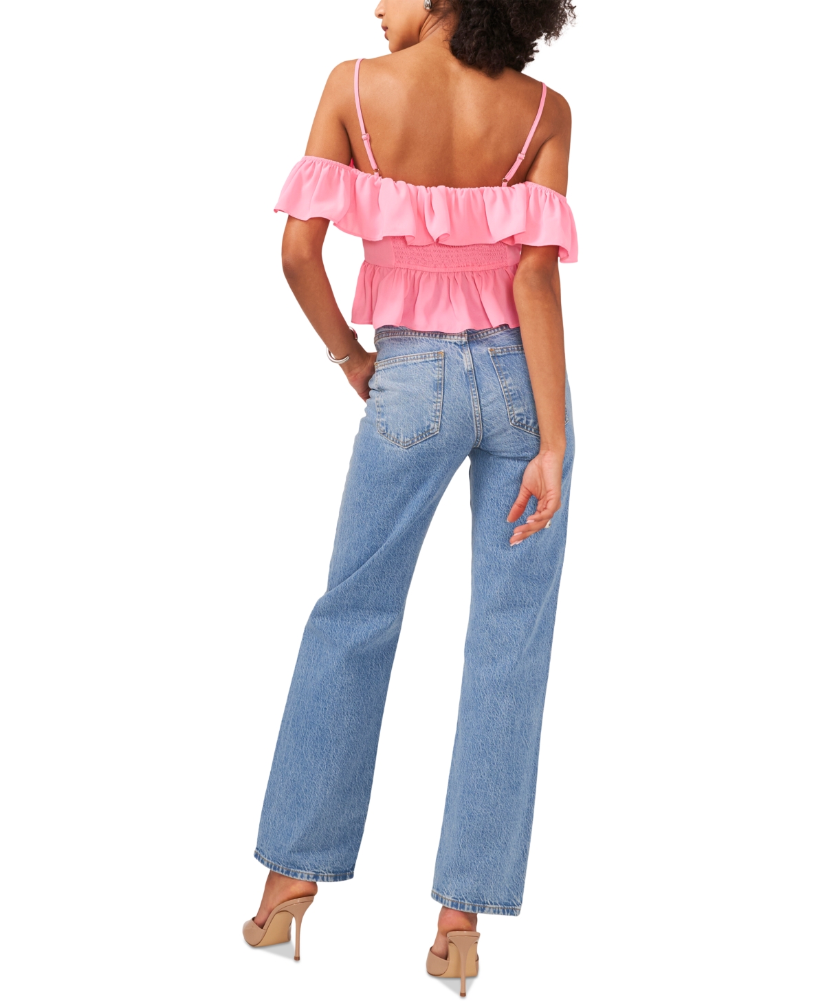 1.state Ruffle Top
