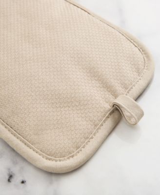 Honeycomb Quilted Chambray Pot Holder Set, 7" x 10"