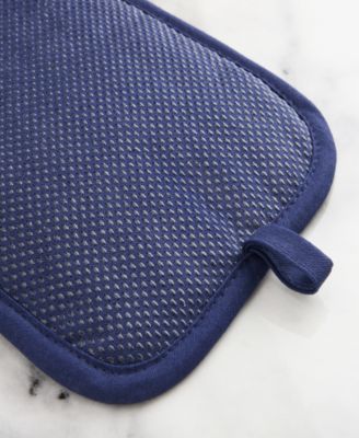 Honeycomb Quilted Chambray Pot Holder Set, 7" x 10"