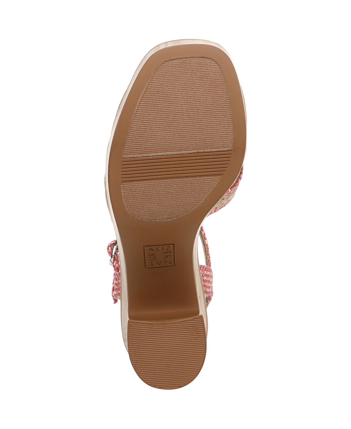 Naturalizer Katalina Platform Sandal In Pink Weave Fabric