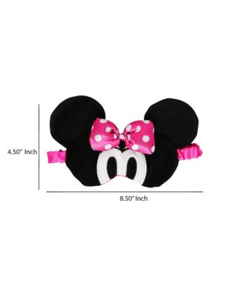 Minnie Mouse Sleep Mask for Official License, Minnie Eye Mask for Sleeping with Ears and 3D Bow