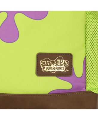 Patrick Star School Travel Backpack With Faux Leather Bottom