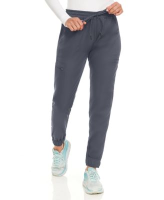 Women's Seven Pocket Cargo Scrub Pants Joggers with 4-Way Stretch