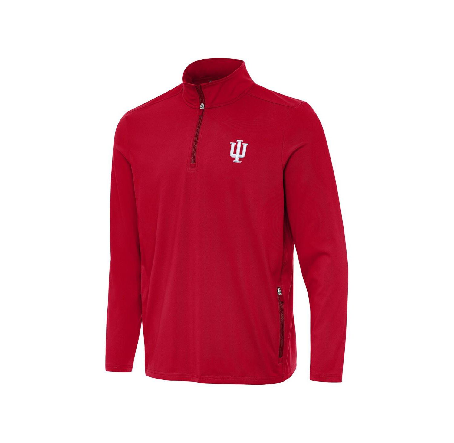 Men's Crimson Indiana Hoosiers Perilous Quarter-Zip Pullover Top