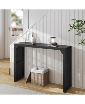 46.22 in. Rectangle Solid Wood Farmhouse Console Table or Living Room, Hallway, Foyer, Entryway