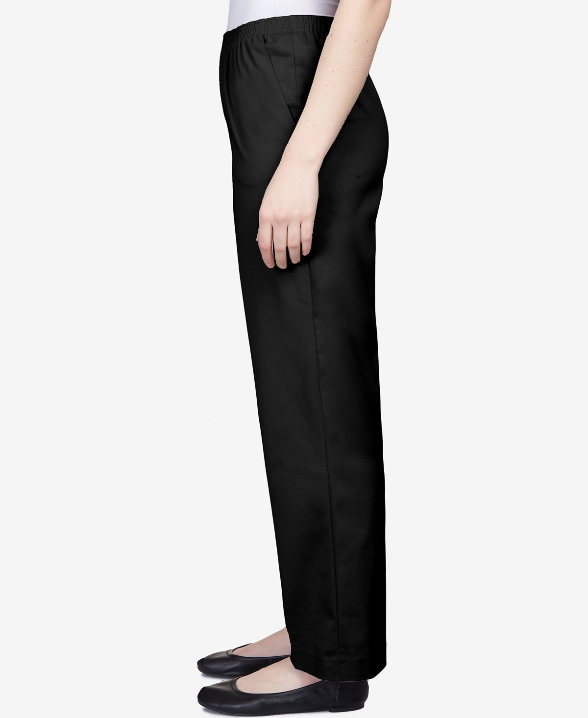 Alfred Dunner Petite Mid-rise Casual Pants