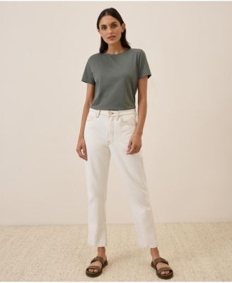 Pact Women's Organic Cotton Luxe Stretch Jersey Tee