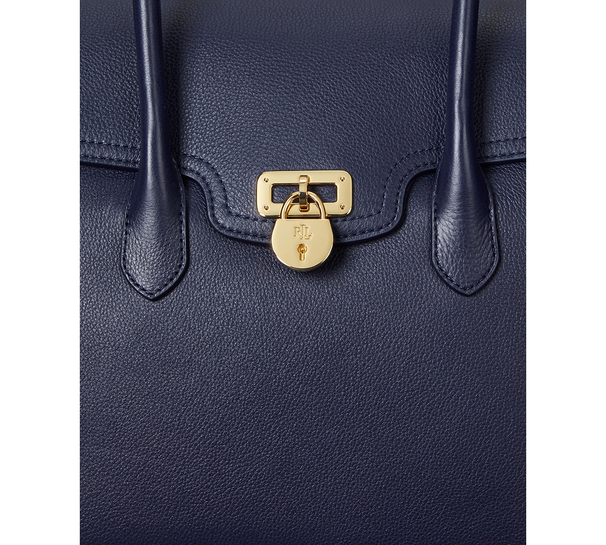 Ralph Lauren Pebbled Leather Extra-large Tanner Satchel