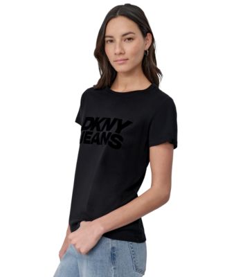 Women's Flocked Logo Crewneck T-Shirt