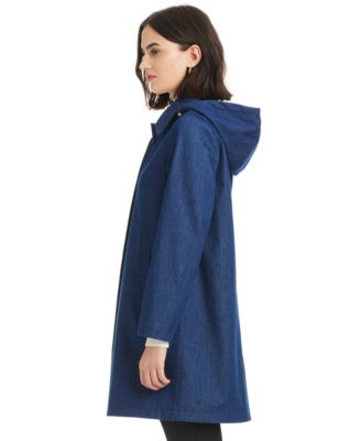 Women's Hooded A-Line Coat
