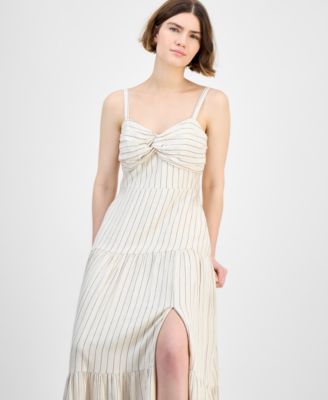 Women's Sweetheart-Neck Fit & Flare Maxi Dress