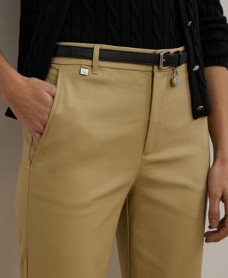 Petite Double-Faced Stretch Cotton Pants