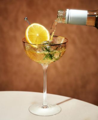 Vintage Art Deco Coupe Glasses, Set of 2