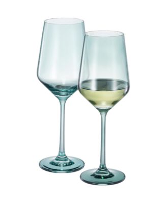 Contemporary Wine Glasses, Set of 2