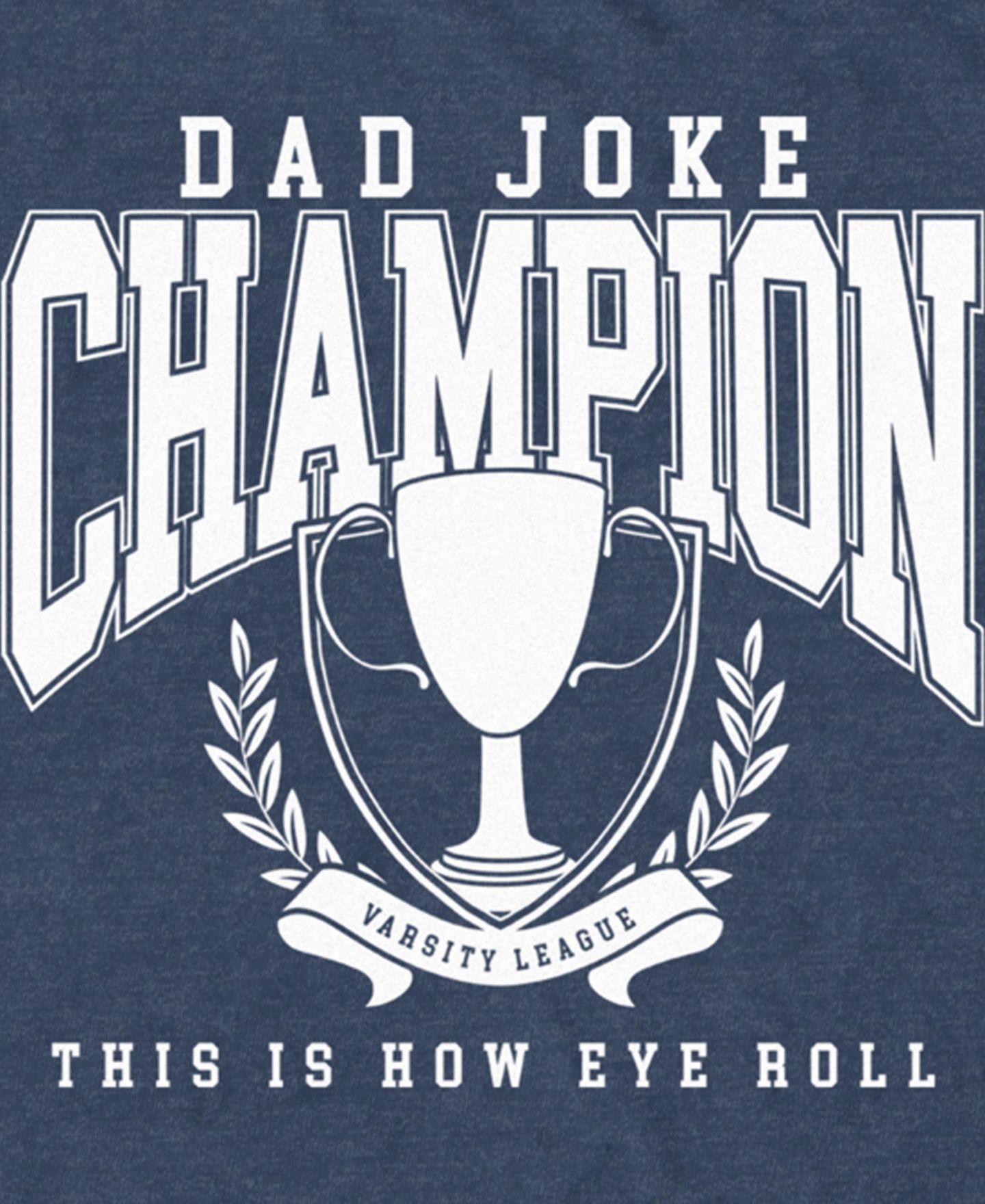 Мужская футболка Fifth Sun Dad Joke Champion Short Sleeve, цвет: Тёмно-синий меланжевый — фото 3