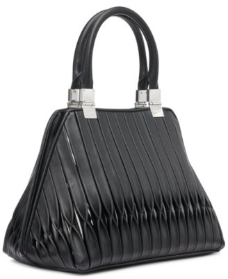 Granite Convertible Pleated Satchel