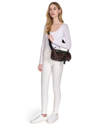Elora Nylon Mini Signature Top Zipper Crossbody