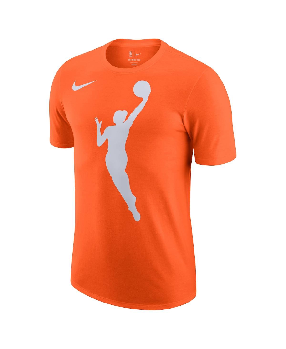 Nike Men's And Women's Brilliant Orange Wnba Logo Woman T-shirt In Brilliant Orange