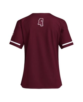 Women's Maroon Mississippi State Bulldogs Replica Softball Jersey