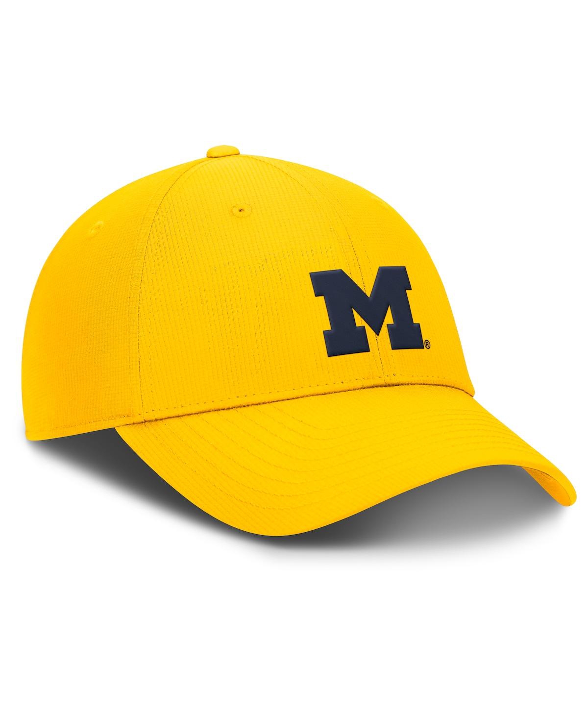 Jordan Men's Maize Michigan Wolverines Club Performance Adjustable Hat In Maize