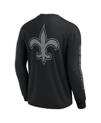 Men's Black New Orleans Saints Elements Strive Long Sleeve T-Shirt