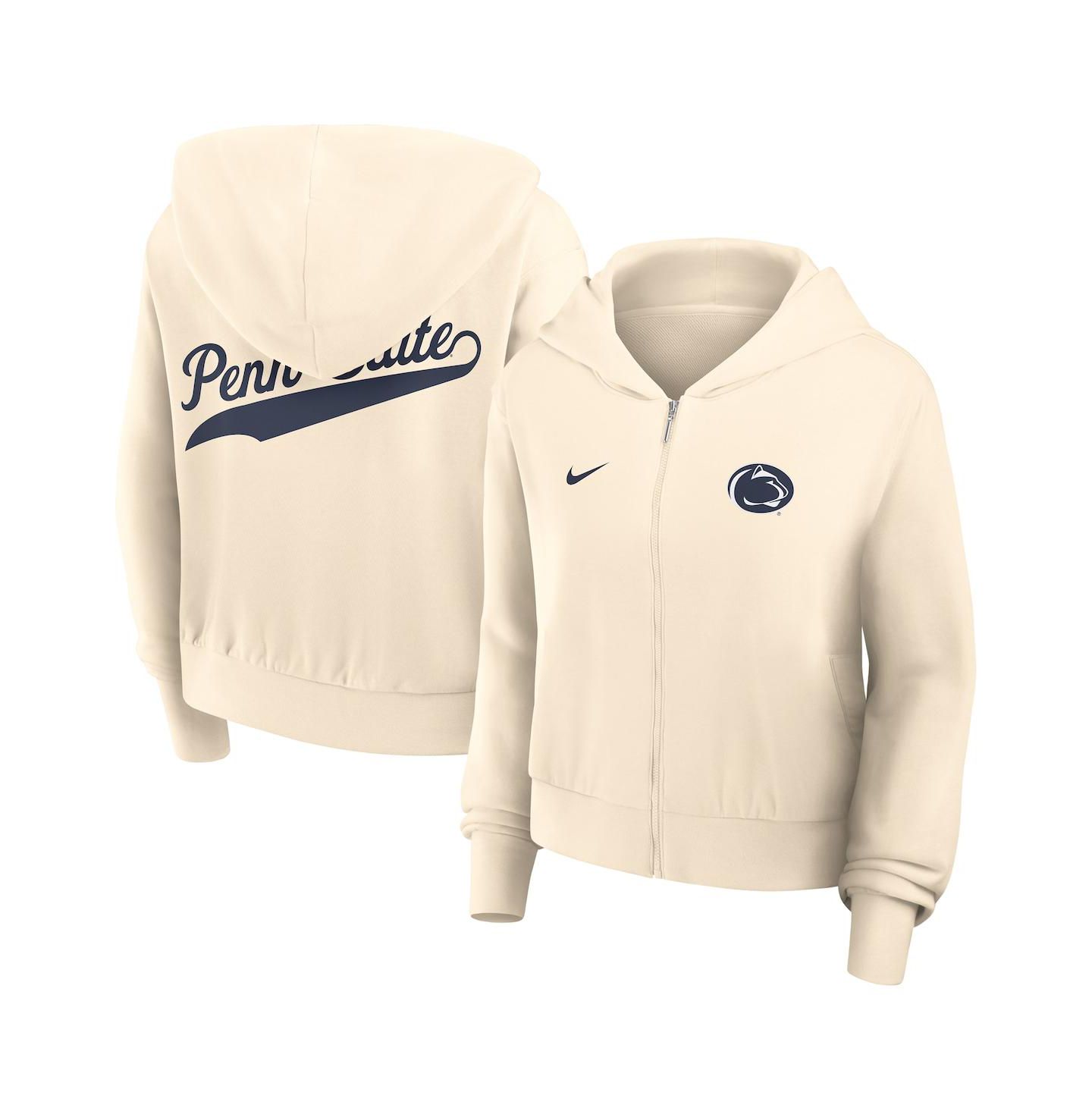 Женское худи Nike Cream Penn State Nittany Lions Chill Full-Zip — фото 1
