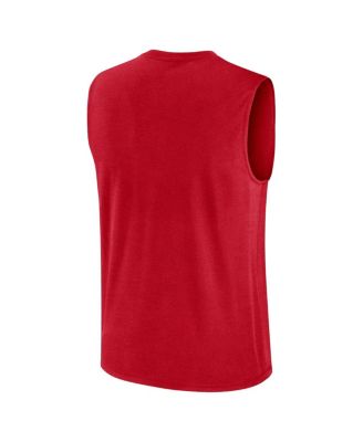 Men's Red Philadelphia Phillies Knockout Performance Muscle Tank Top