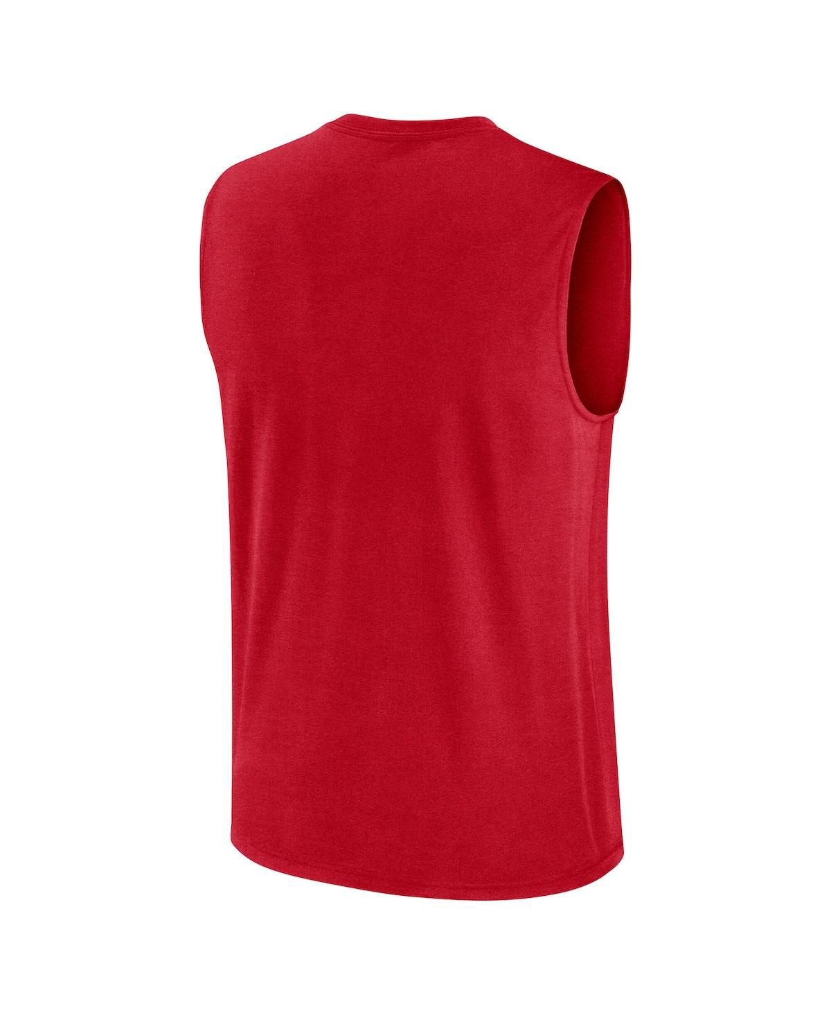Nike Men's Red Philadelphia Phillies Knockout Performance Muscle Tank Top In Red