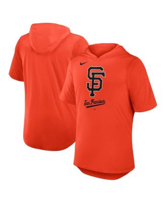 Nike - Men's Orange San Francisco Giants Tri-Blend Performance Hoodie T-shirt