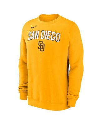 Men's Gold San Diego Padres Pullover Sweatshirt