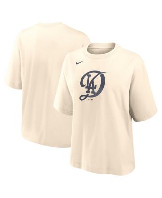 Nike - Women's Natural Los Angeles Dodgers City Connect Logo Boxy T-shirt