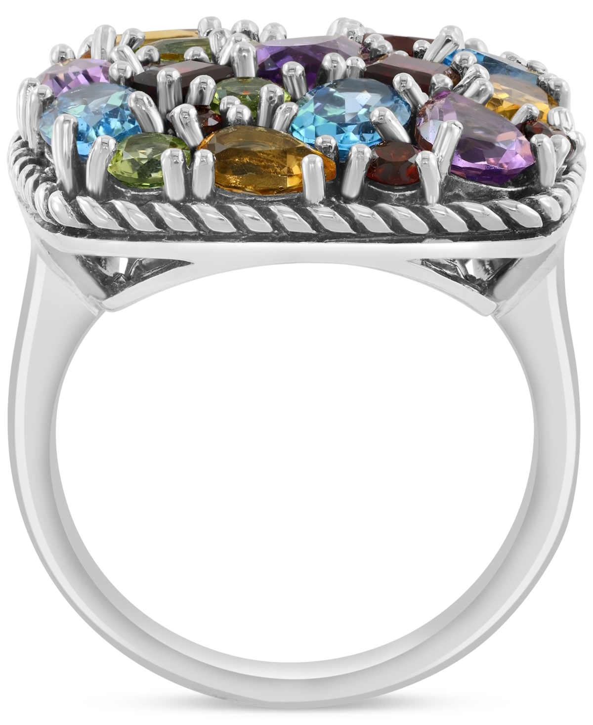 Effy Collection Effy Multi-gemstone Statement Ring (7 Ct. T.w.) In Sterling Silver