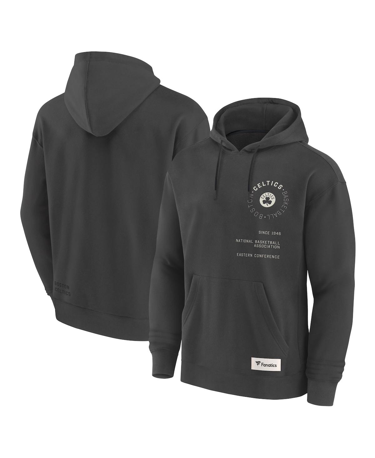 Fanatics Men's Gray Boston Celtics Future Ground Info Elements Premium Pullover Hoodie - Gray