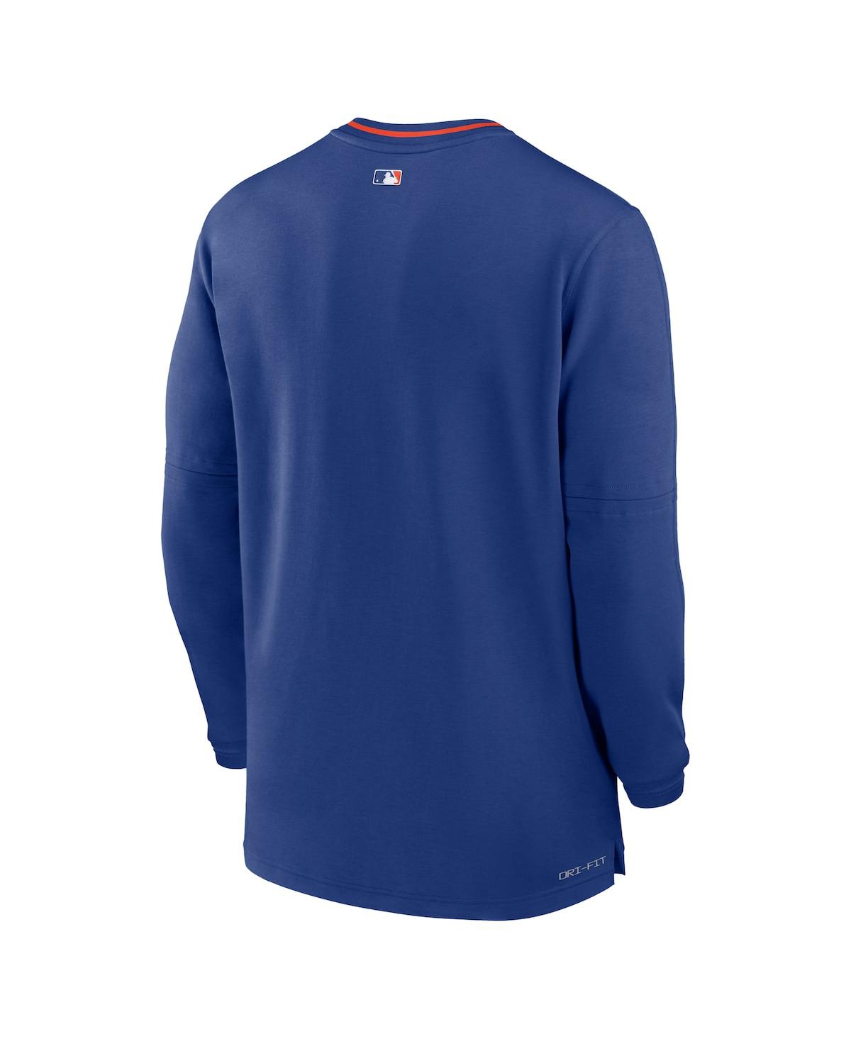 Nike Men's Royal New York Mets Authentic Collection Performance Half-zip Top In Royal