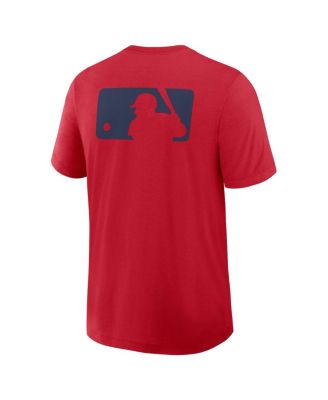 Men's Red Los Angeles Angels Authentic Collection Early Work Tri-Blend Performance T-Shirt