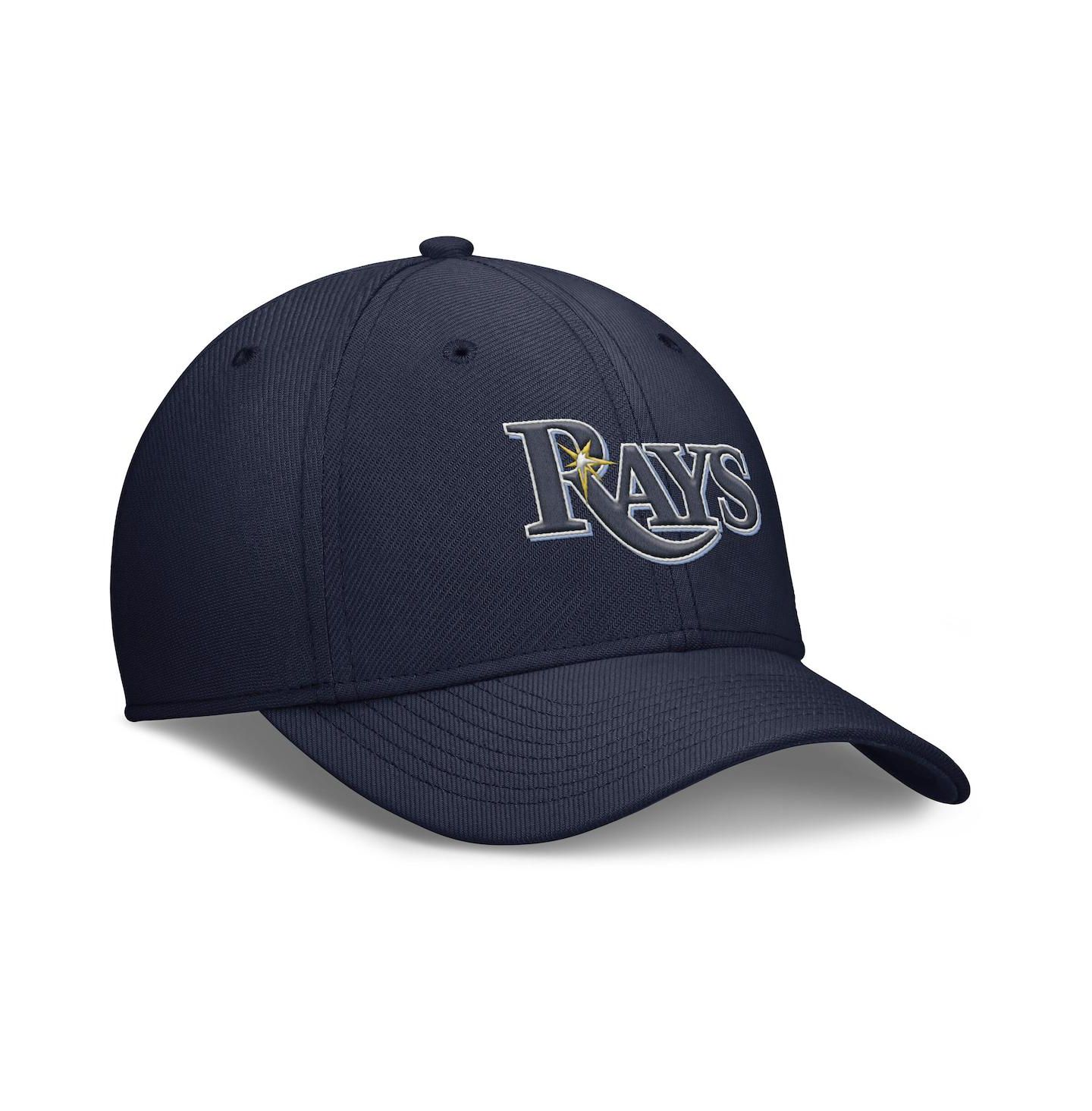 Мужская кепка Nike Navy Tampa Bay Rays Rise Performance Flex Hat — фото 3