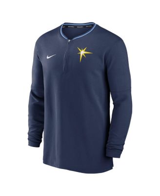 Men's Navy Tampa Bay Rays Authentic Collection Performance Half-Zip Top