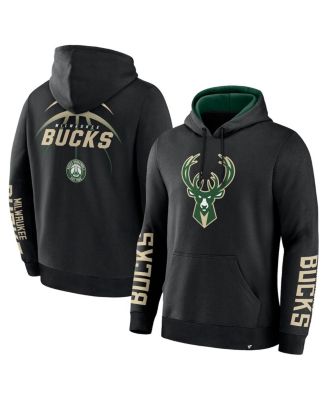 Fanatics - Men's Black Milwaukee Bucks Legacy Guard Pullover Hoodie