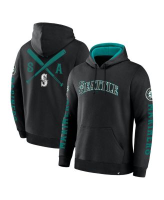 Fanatics - Men's Black Seattle Mariners Big City Legacy Fleece Pullover Hoodie